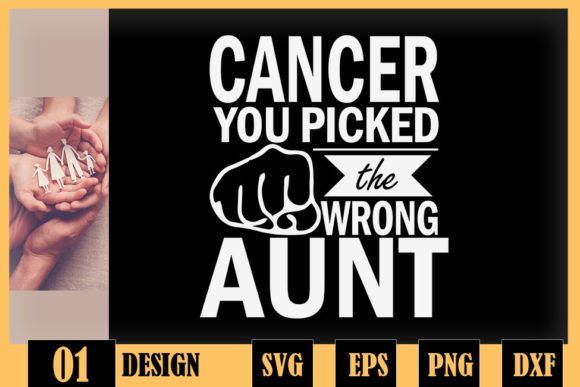 Cancer You Picked the Wrong Aunt Embroidery Review