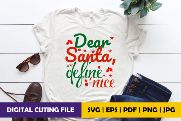 Dear Santa Define Nice Embroidery Review