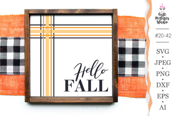 Hello Fall Wooden Plaid Border Plaque Review