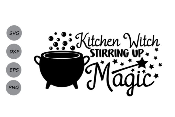 Kitchen Witch Stirring Magic Svg Review
